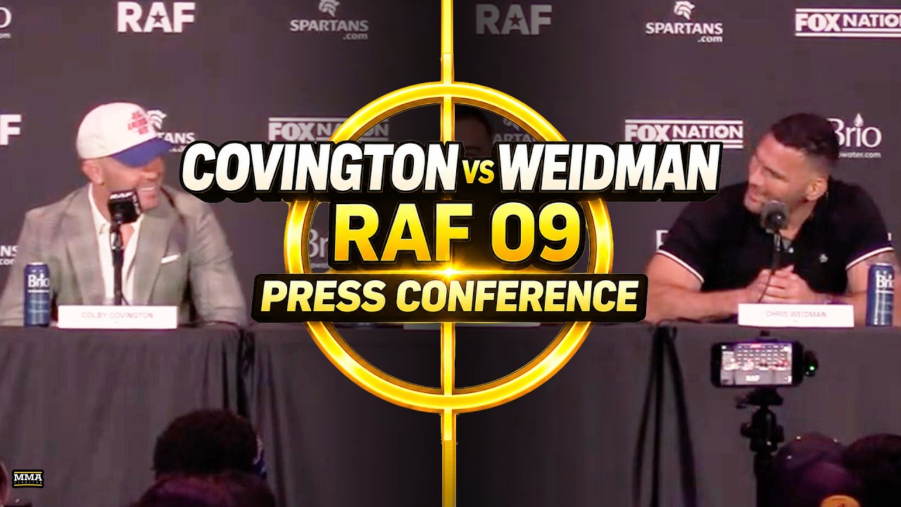 Colby Covington vs. Chris Weidman RAF 09 Press Conference | MMA Fighting