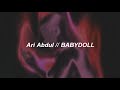 Ari abdul  babydoll lyrics