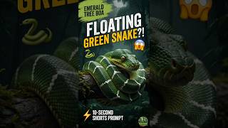 Snake🐍That Looks Like A Jungle Vine 😱 #emeraldtreeboa #snake #animals #wildlife #nature #viral