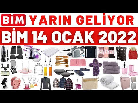 BİM 14 OCAK 2022 CUMA YARIN GELECEK ÜRÜNLERİ || BİM BU HAFTA CUMA KATALOĞU #bim #aktüel