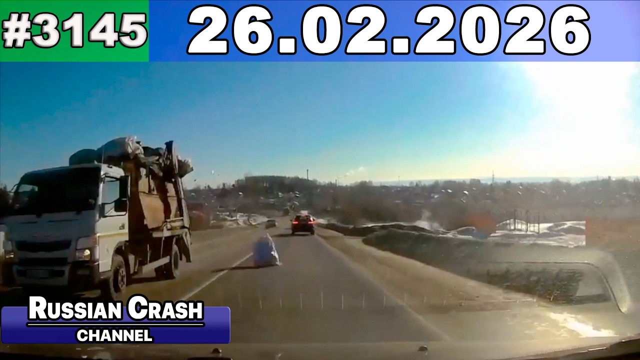 ДТП. Подборка на видеорегистратор за 26.02.2026 Февраль 2026