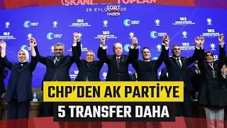 CHP'den AK Parti'ye 5 Belediye Transferi Daha! Rozetlerini Cumhurbaşkanı Erdoğan Taktı - TGRT Haber