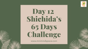 Day 12 | Shichida’s 65 Day Challenge | Right Brain Education