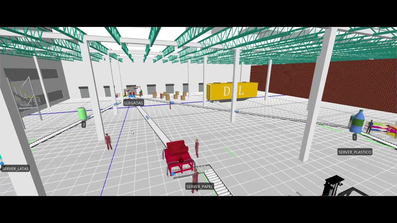 Ambientación en 3D de ejercicio de módulo 5 - CURSO SIMIO 1 - YouTube