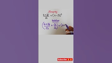 Simplifying A Radical Expression | Rationalisation of Surds #maths #algebra #shorts