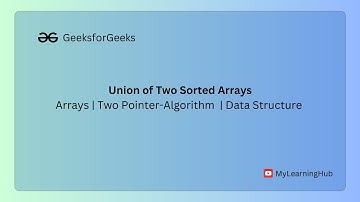 GFG-POTD | Union of Two Sorted Arrays using Java| Arrays  | two-pointer-algo | 20 April 2024 |