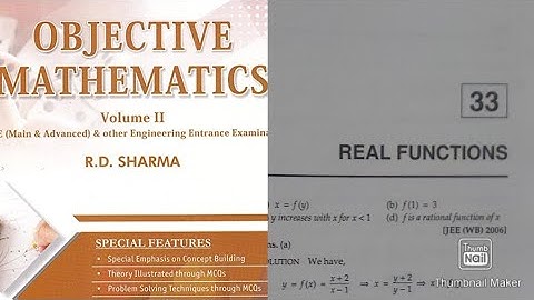 L1 | Ch33 | real Functions | Q1-Q5 | exercise solution | R.D. SHARMA Ark Mathematics