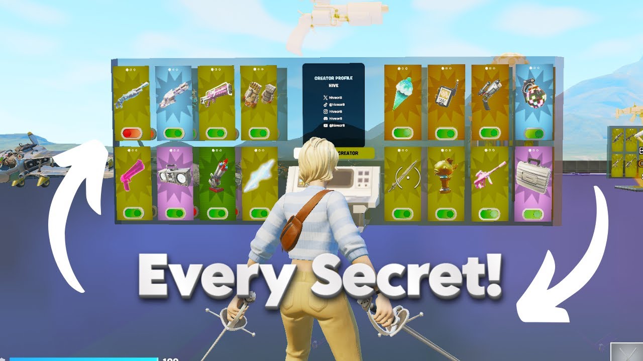 Все секретные виды оружия в режиме 1 на 1 с каждым стволом и как их получить