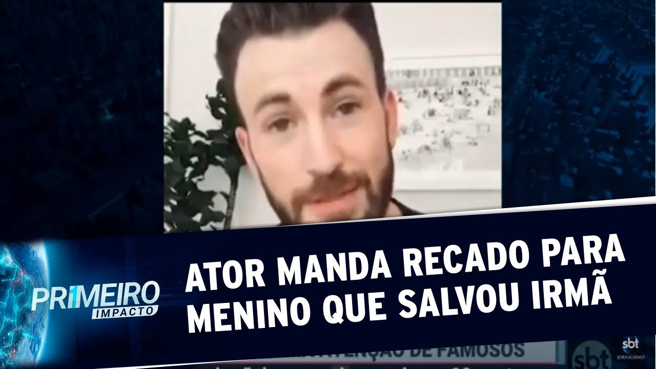 Chris Evans manda vídeo para menino que salvou irmã de cachorro | Primeiro Impacto (16/07/20)
