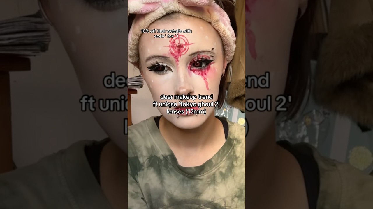 deer makeup trend #makeuptutorial #mua #makeupshorts #shorts #grwm #alternative #alternativemakeup