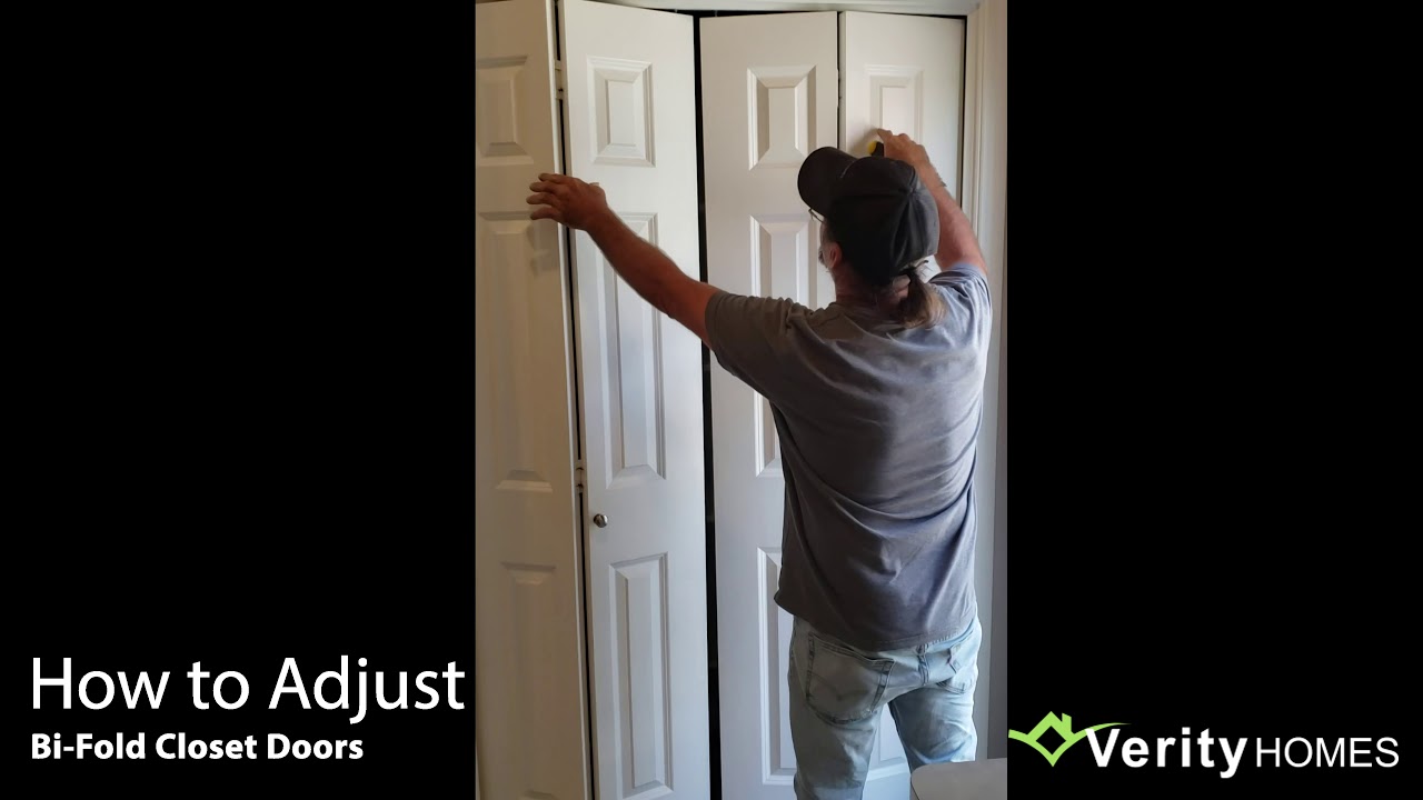 How to Adjust BiFold Closet Doors YouTube