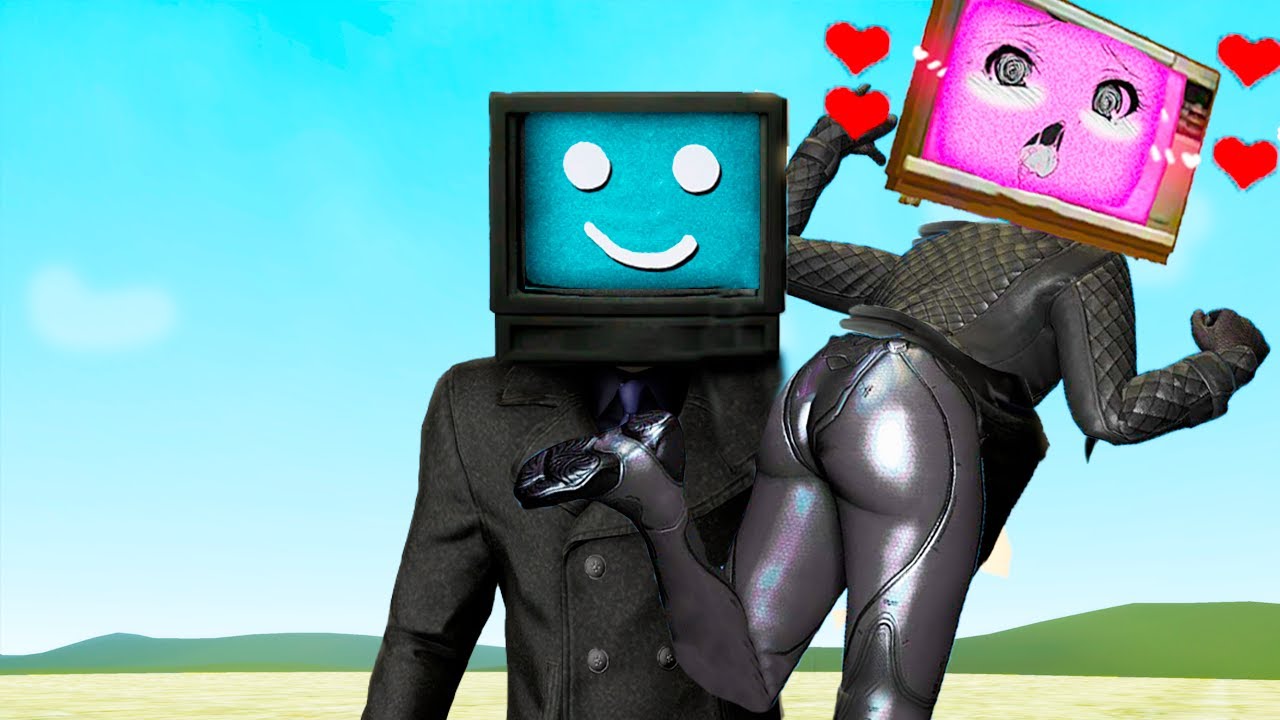 Sus Mod Girlfriend TV MAN FELL IN LOVE with SUS TV WOMAN | LOVE STORY in Garry's Mod 38 ...
