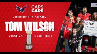 Capitals Announce Tom Wilson as Recipient of Inaugural Caps Care Community Award