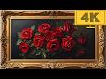 4K TV WALLPAPER Red Rose Bouquet | Classic Romantic Floral Fine Art