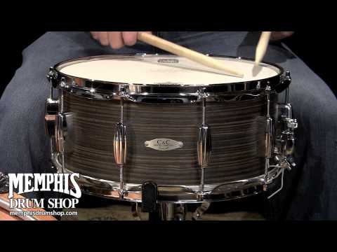 C&C Custom 14 x 6.5 Gladstone Snare Drum - Ebony Oyster