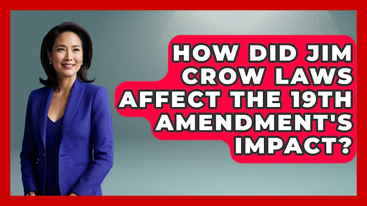 How Did Jim Crow Laws Affect The 19th Amendment's Impact? - Gender Equality Network