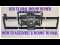 Usx tv full motion tv wall mount for large tvs  review  how to install tv wall mount