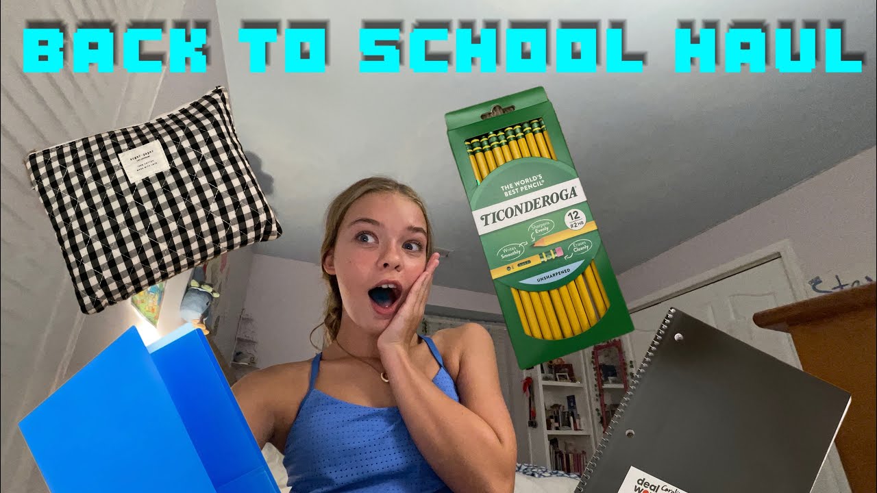 BACK TO SCHOOL HAUL + PACKING MY BACKPACK!!