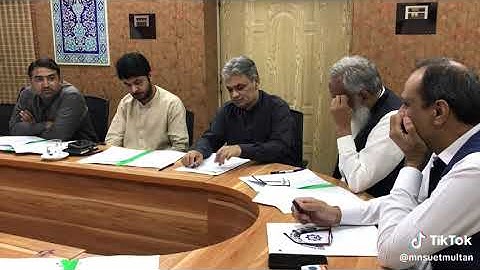 Campus Construction Committee meeting (P-1) @EngrDrAsimUmer @multannewspk #multan #mnsuet 