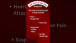 🫀 Lab Test of the Day: Troponin.