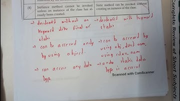 26 instance methods vs static methods