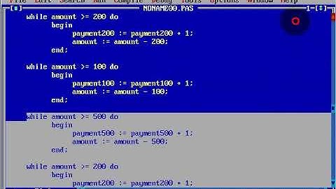 Turbo Pascal Programming  #27 Cash Machine App