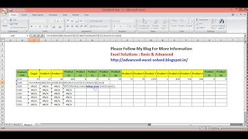 Microsoft Excel Vlookup and Match Function to find Row wise and Column wise data - Part 5