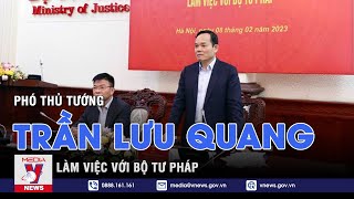 Phó Thủ tướng Trần Lưu Quang Làm việc với Bộ tư pháp - VNEWS