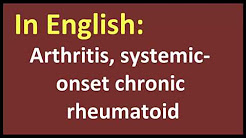 Arthritis, systemic onset chronic rheumatoid arabic MEANING