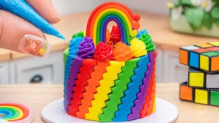 Wonderful Rainbow Chocolate Cake🌈1000+ Miniature Rainbow Cake Recipe🌞Best Of Rainbow Cake Ideas
