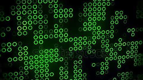 DAVE FX - Green Abstract Circles VJ Loop Motion Background Backdrop