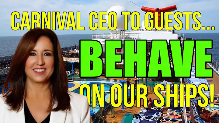 Carnival To Guests:  BEHAVE ON OUR SHIPS!