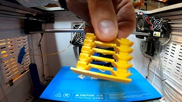 Flashforge Dreamer (NX) - Rambery Silk Gold PLA Filament Testing