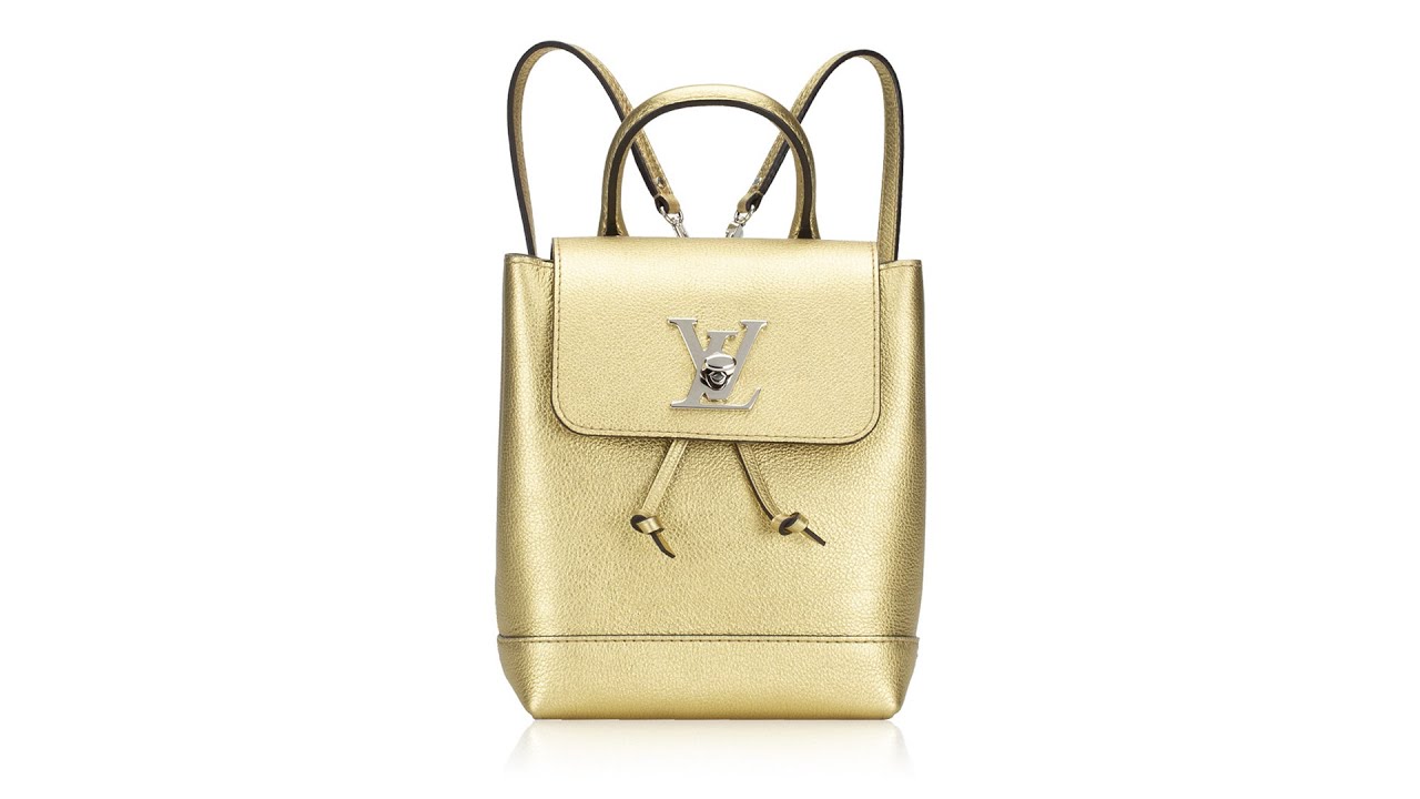 Louis Vuitton Gold Lockme Backpack