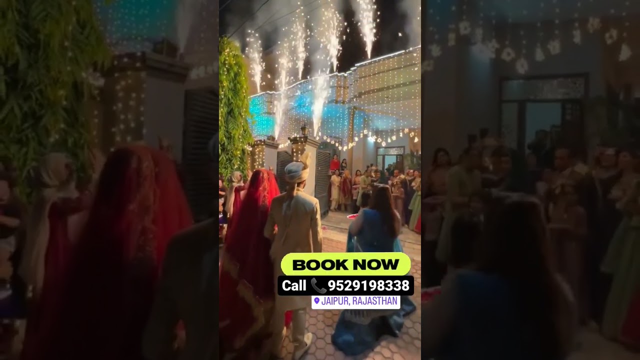 wedding fireworks display cold pyros coldfire 📞9529198338 