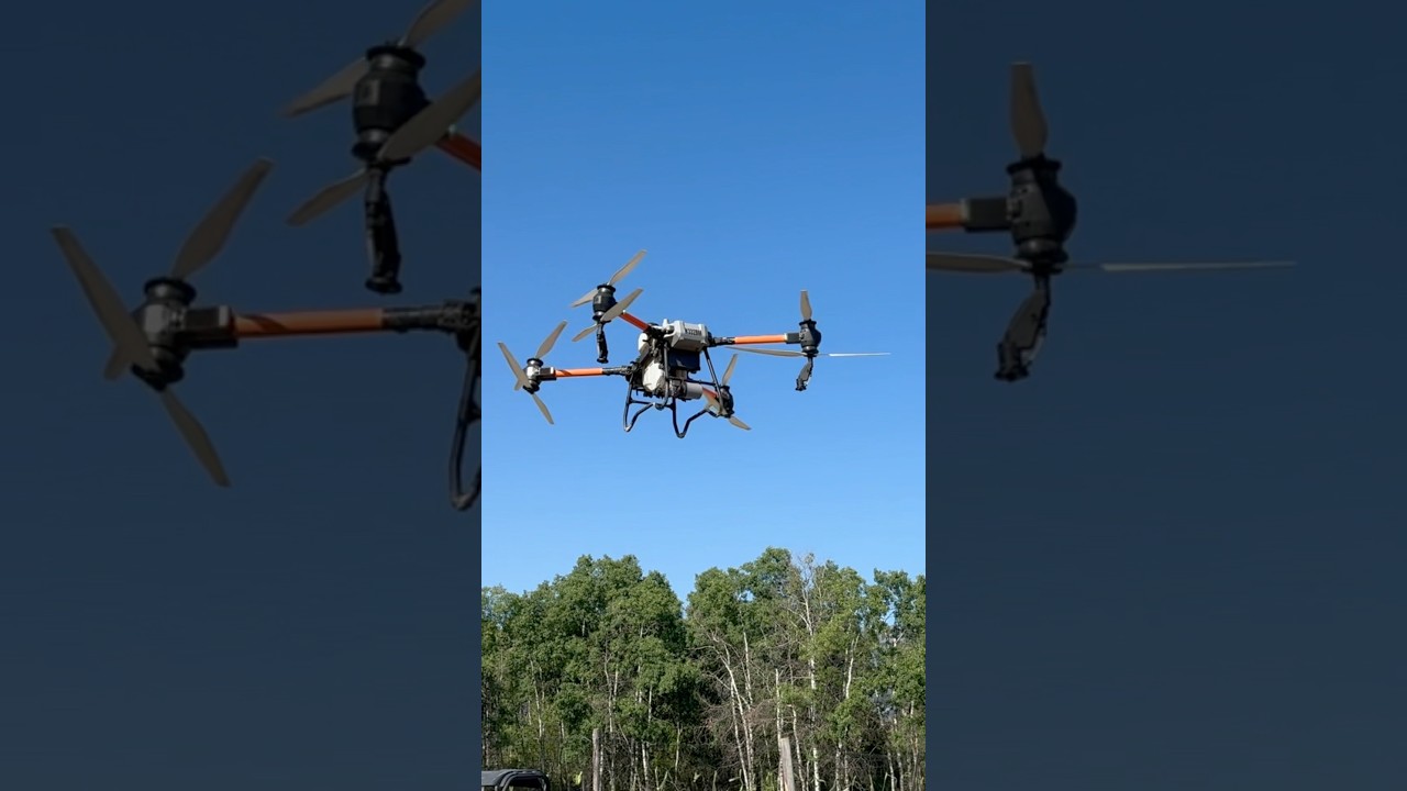 Weed killer💀❗️#agriculture #drone #dji #howto #weeding #diy#kill👻