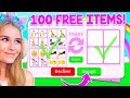 TRADING FANS 100 *FREE* ITEMS In Adopt Me! (Roblox)