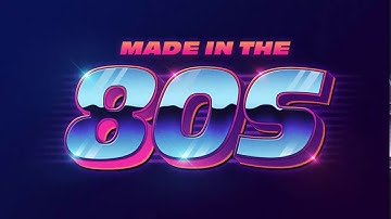 Free Photoshop Download – 80s Style Text Mockup