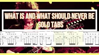 Led Zeppellin, What Is And What Should Never Be Solo For Guitarist