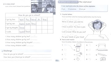 Global English  1 APSACS. Activity Book  Page 7,8. Class Charts, Challenge,Capital Letters and Rhyme