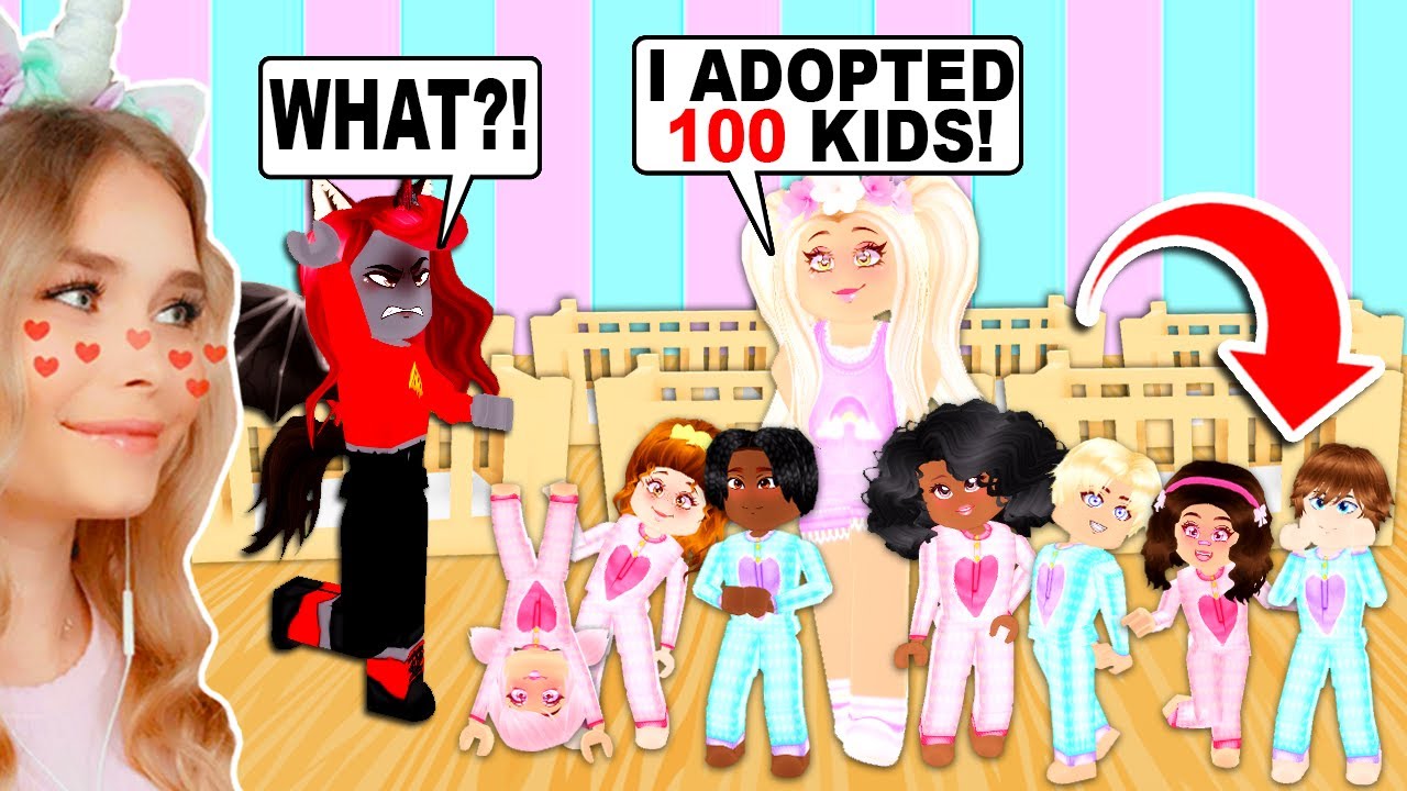 Surprising Moody With Adopting 100 Kids In Adopt Me Roblox Youtube - jelly roblox with sanna adopt me
