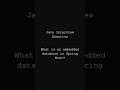 Embedded DataBase | SpringBoot Interview Questions #shorts #java #springboot #microservices