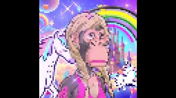Ape Crypto Gold Pixel #48 #nft #cronos #monkey #cronoschain #art #nftcommunitycryptoart