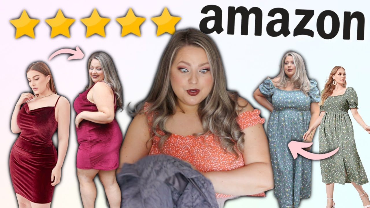 TRYING ON THE *BESTRATED* AMAZON DRESSES fall 2022 plus size fashion