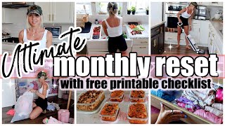 *NEW* ULTIMATE MONTHLY RESET COOKING CLEANING PLANNING DECLUTTER TIFFANI BEASTON HOMEMAKING 2024