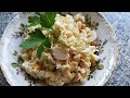 Простой и быстрый салат с крабовыми палочками🌽🥬🦞🥗