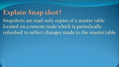 Oracle Interview Questions and Answers for freshers and experienced– Part 7