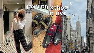 a day in my life as a fashion student in nyc (internship, class, meetings)