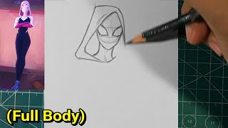 How To Draw Gwen Stacyspider-Gwen Full Body Across The Spider-Verse
