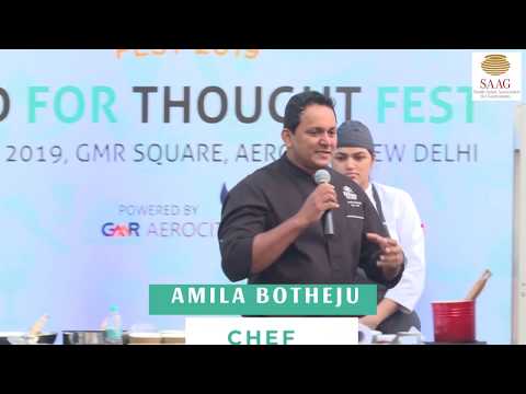Masterchef Amila Botheju and Chef Dayarathne at Food For Thought Fest 2019